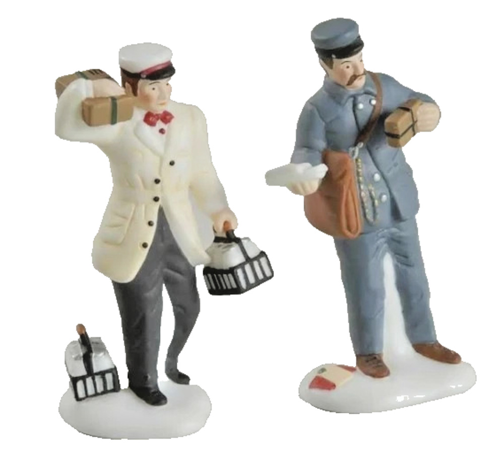 Department 56 City Professions Postman & Dairy Delivery Man #58965